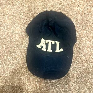 NAVY BLUE ATL BALL CAP